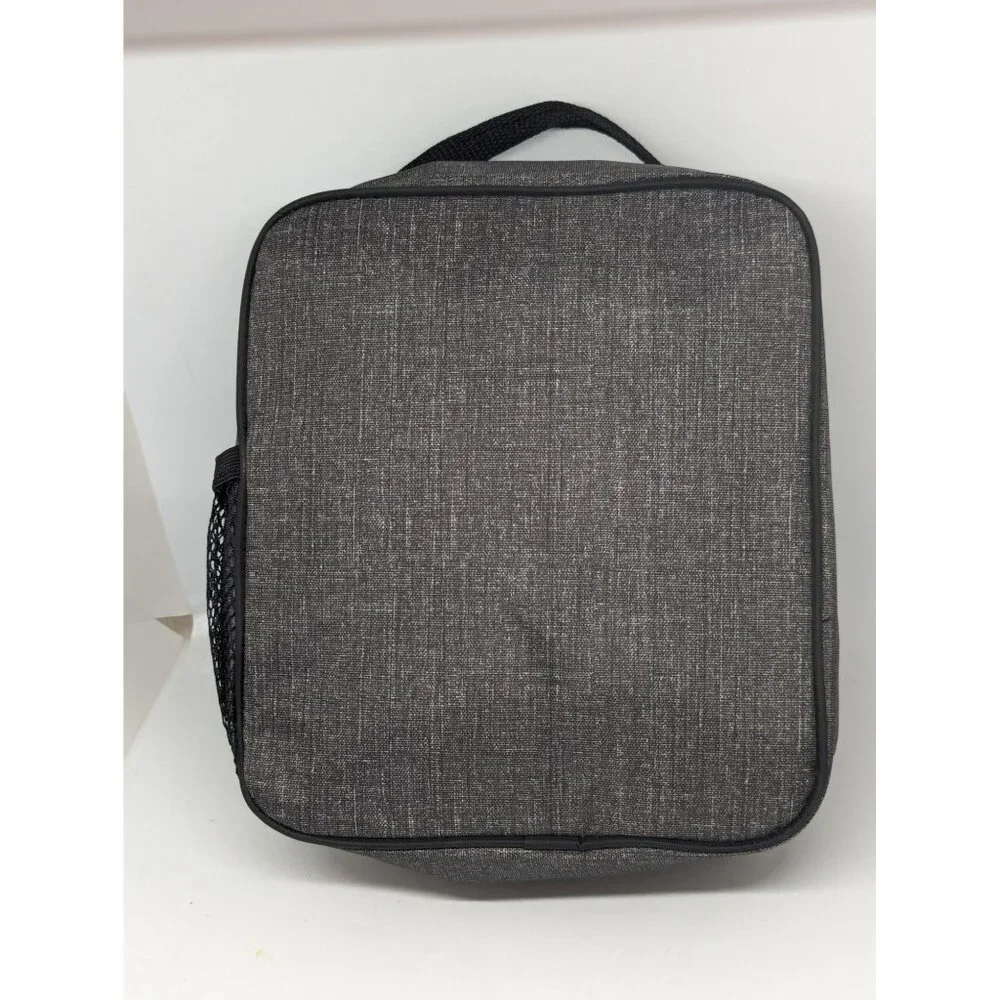 Thirty One Lunch Buddy Thermal Gray Charcoal Crosstitch Custom Miller Embroidery